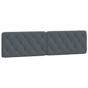 Cuscino Testiera Grigio Scuro 200 cm in Velluto CFW7401645