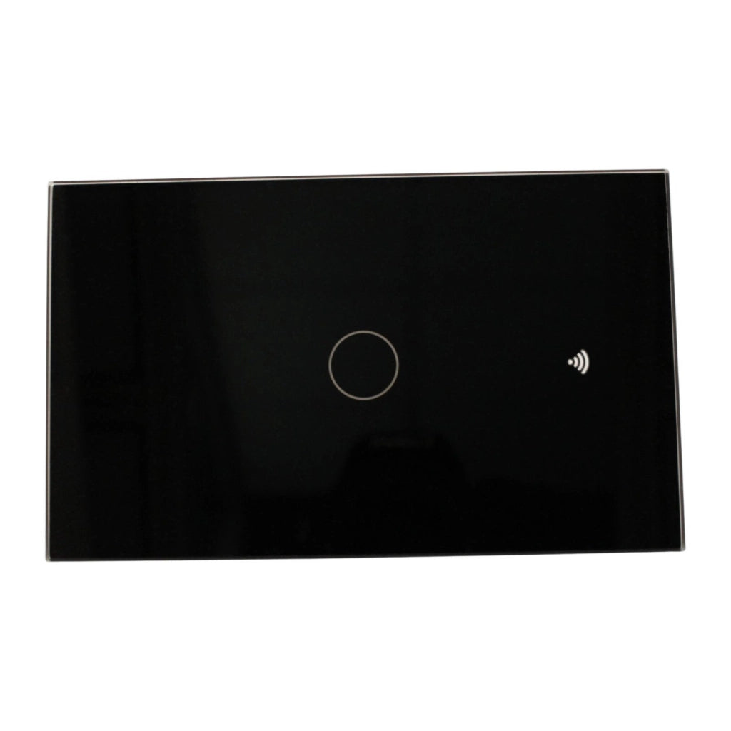 Interruttore Led Dimmer Taglio Di Fase, Pannello Touch 1 Tasto, Colore Nero, WIFI + Bluetooth, APP TUYA Smart Life, 220V 10A, 120X72X38mm Per Scatola 503, IP20