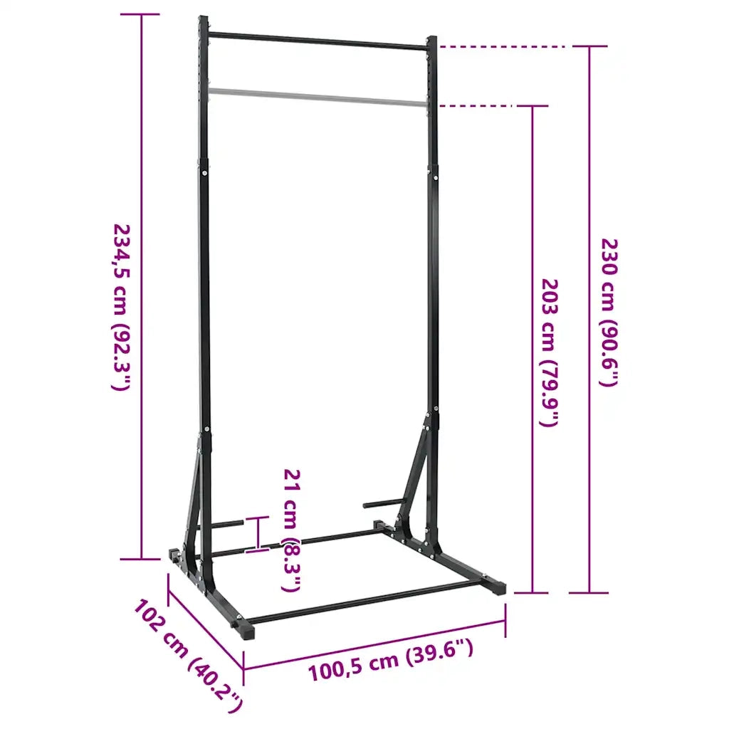 Stazione per Pull-Up Nero 100,5 x 102 x 234,5 cm 42002572