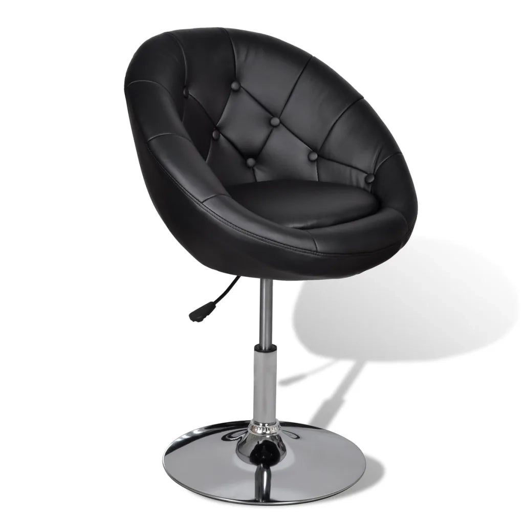 Sgabello da Bar Nero in Similpelle cod mxl 72283