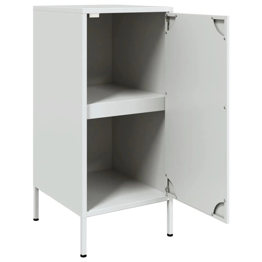 Buffet credenza cassettiera armadio mobile contenitore organizer per cucina soggiorno salotti set da 2 36 x 39 x 79 cm acciaio bianco 02_0036656
