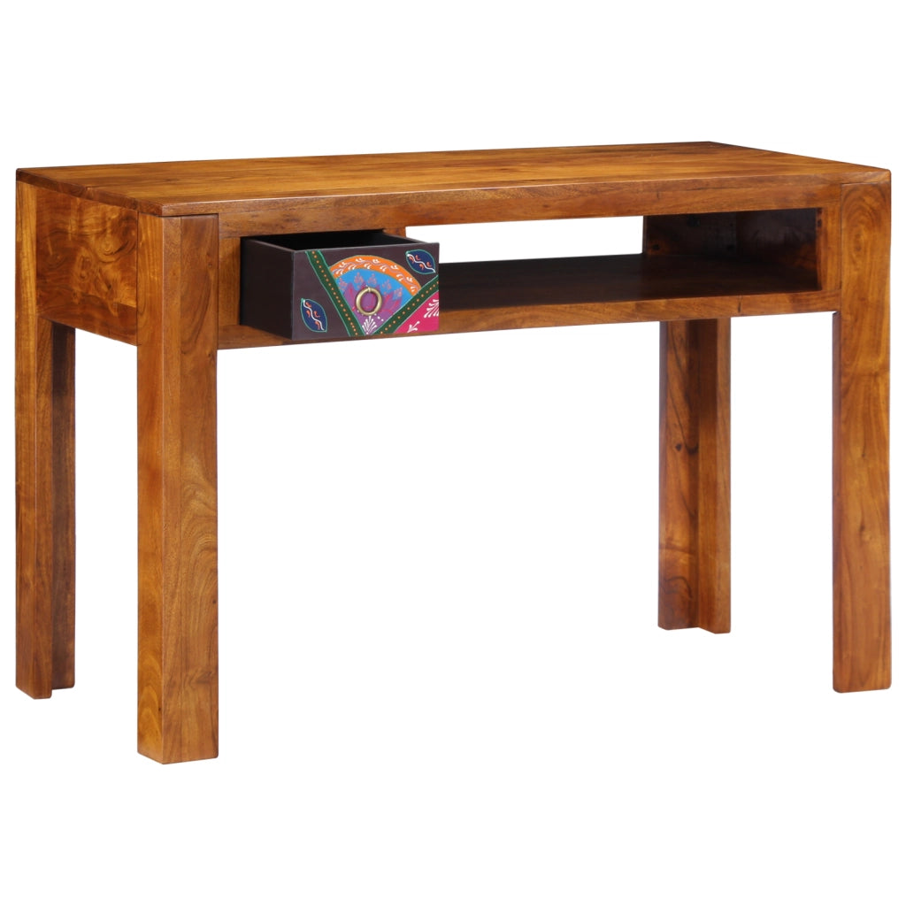 Scrivania 110x50x73 cm Legno Massello Acacia