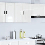 vidaXL Pensile da Cucina Porto Bianco Lucido in Legno Multistrato