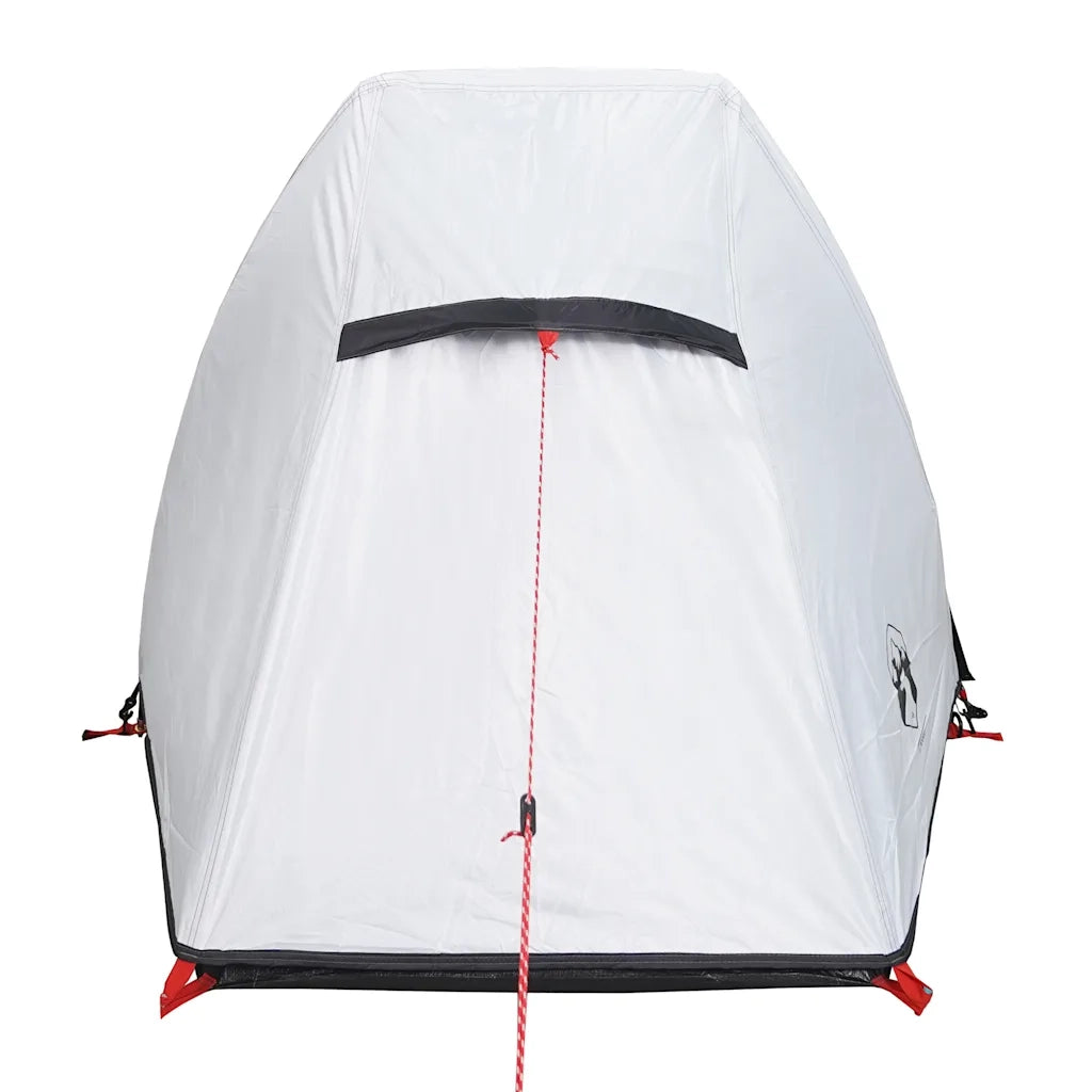 Tenda Campeggio a Tunnel 1 Persona Bianca Tessuto Impermeabile 94611
