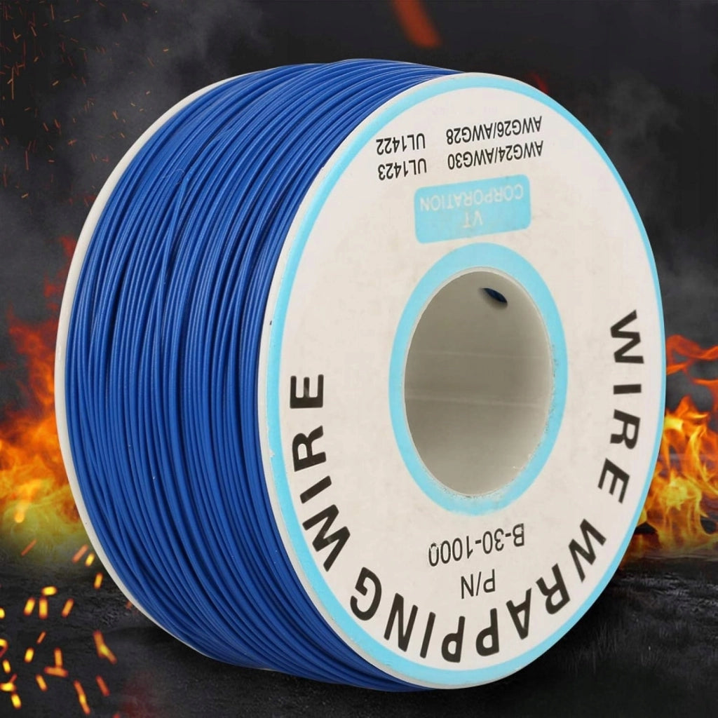 Cavo Kynar AWG 0.25mm Blu 200m – Alta Qualità, Rame Stagnato, Isolamento PVC