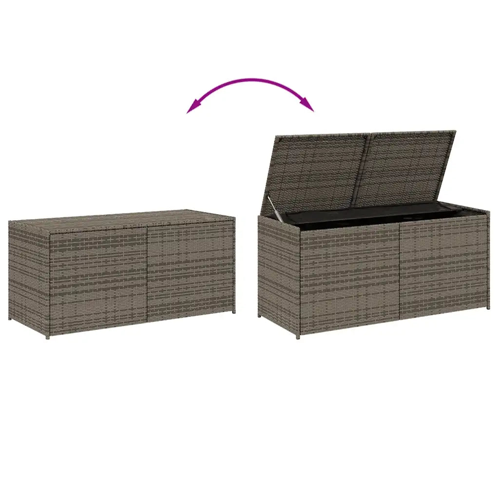 Contenitore da Giardino Grigio 283L in Polyrattan CFW9104943
