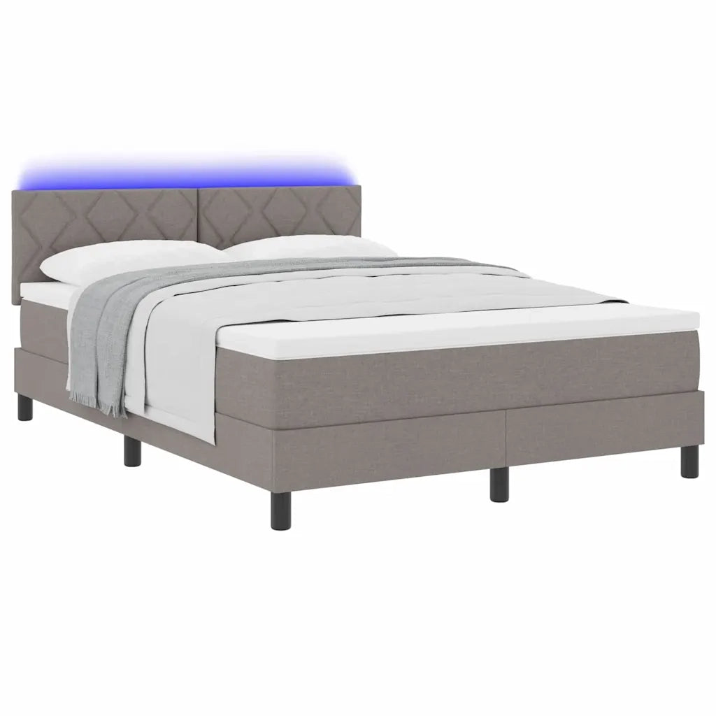 Letto a molle con materasso con led Talpa 160 x 200 cm Tessuto 3342300