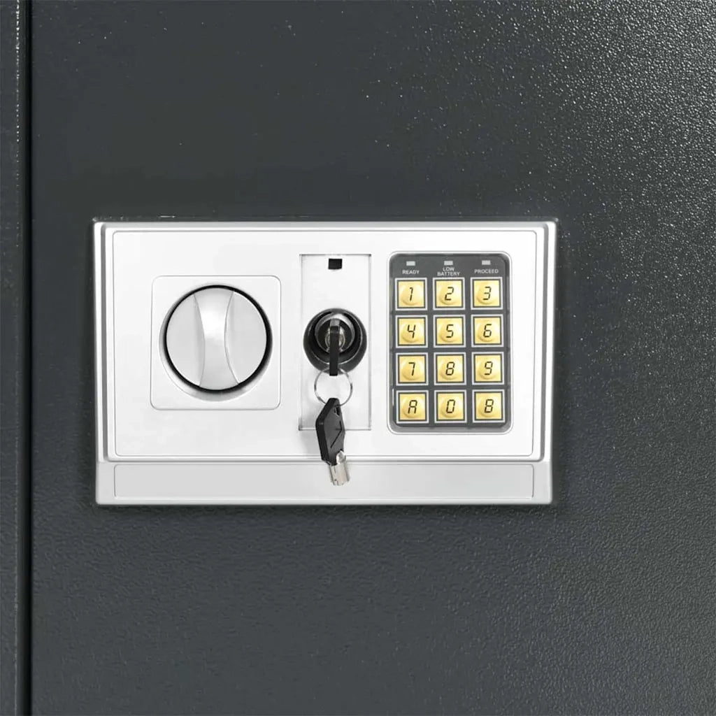 Cassetta di sicurezza digitale Grigio scuro 40 x 35 x 60 cm
