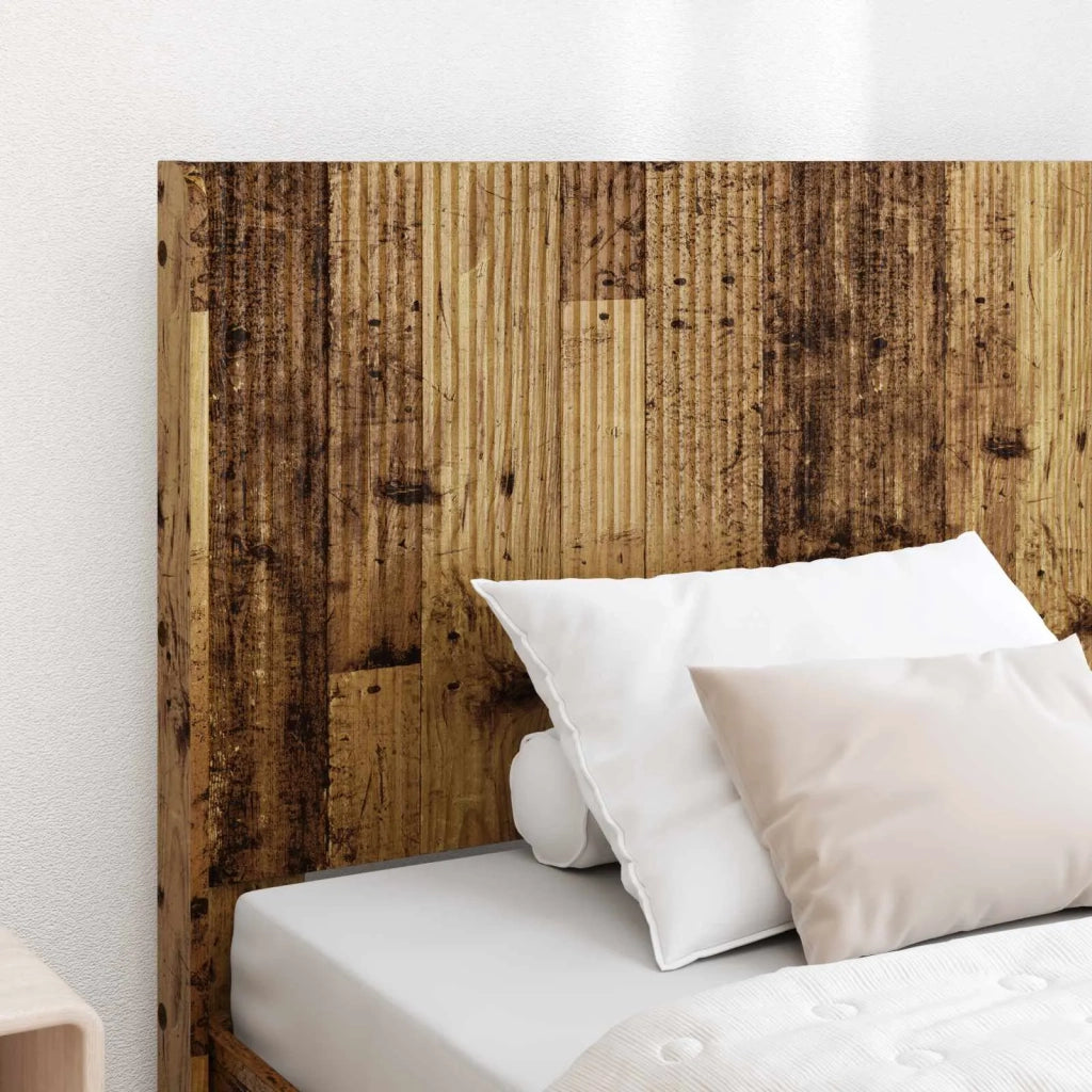 Struttura del letto con stoccaggio e testata-Giroletto con contenitore Legno antico 145990