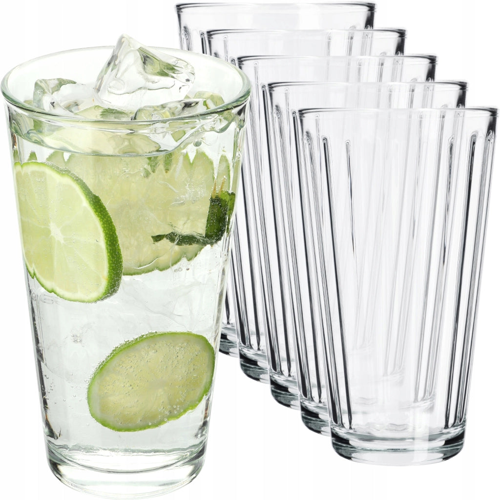Bicchieri KADAX per bevande, whisky, succhi di frutta, set da 6 bicchieri, 360 ml