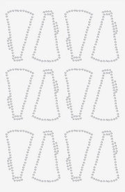 24 Pezzi di Tromba Patrone Acciaio su Crystal Rhinestone Decals 74x37mm - Tromba Strass Transfer Strass - Acciaio su Hotfix Transfer Strass Transfers Pannelli per Abbigliamento