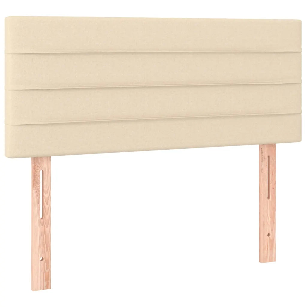 Testiera-Testata-Testiera Decorativa Crema 80x5x78/88 cm in Tessuto 133163