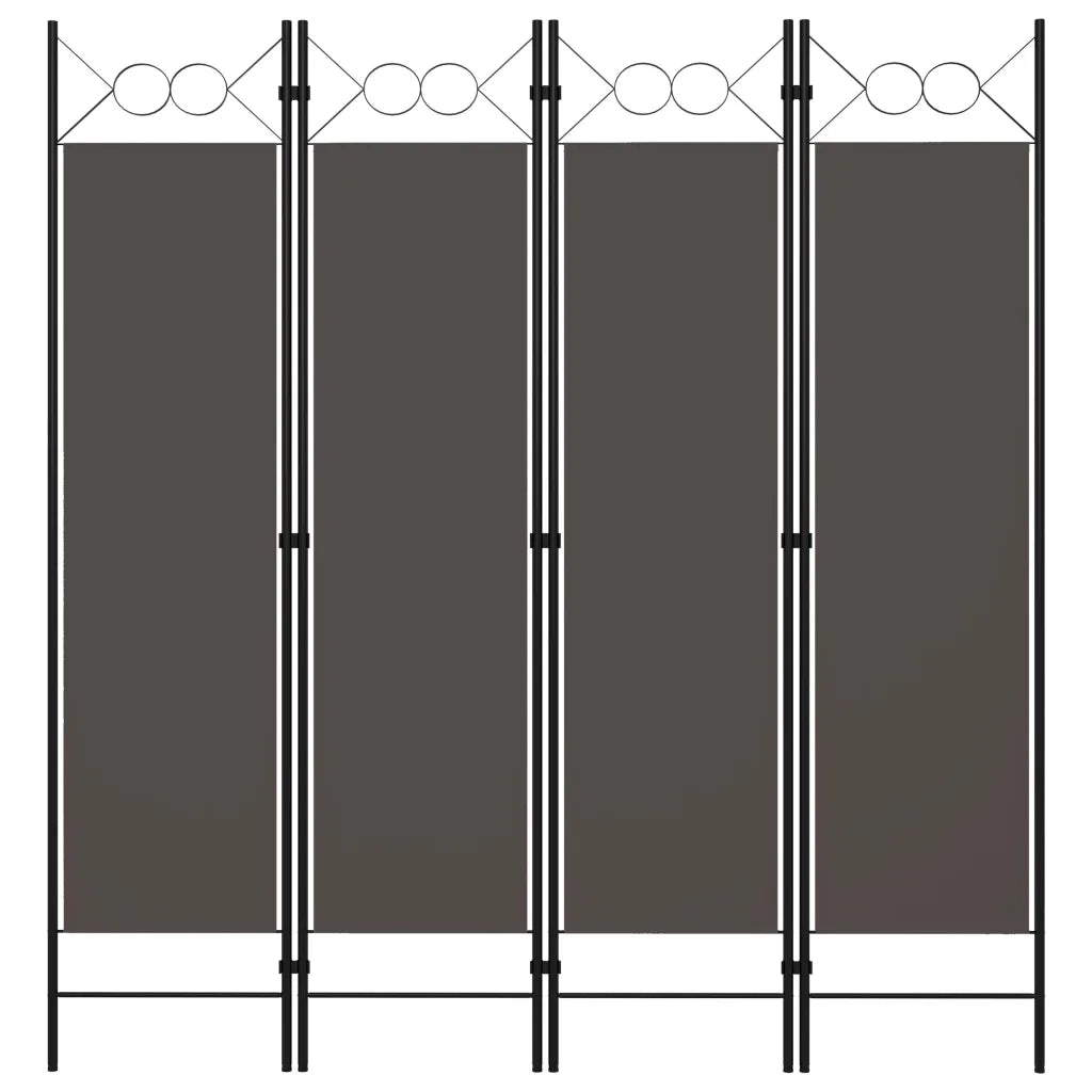 Paravento a 4 Pannelli Antracite 160x180 cmcod mxl 73424