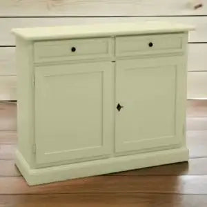 Credenza madia buffet in legno Shabby chic 2 ante chic mod Martini avorio