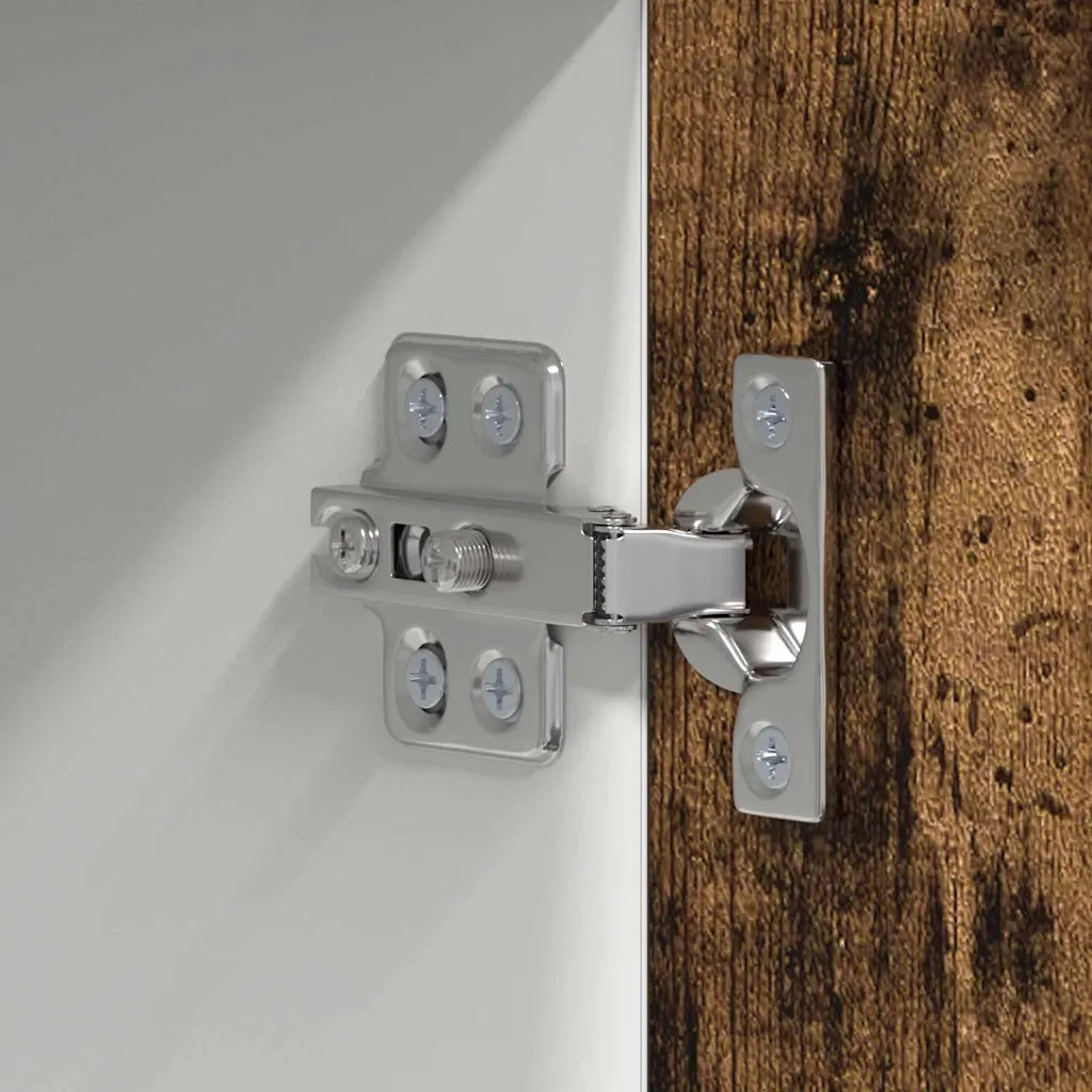 Armadio pensile Rovere Affumicato e Bianco 50 x 31 x 100 cm 884350