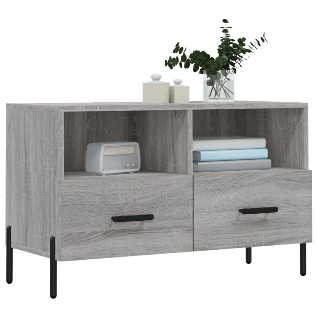 Mobile Porta TV Grigio Sonoma 80x36x50 cm in Legno Multistratocod mxl 104811