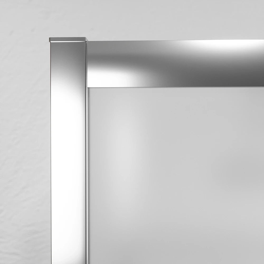 Box doccia cromato 3 lati 70x120x70 cm con doppio scorrevole h190 cm e vetro opaco opaco 6 mm | Tremiti