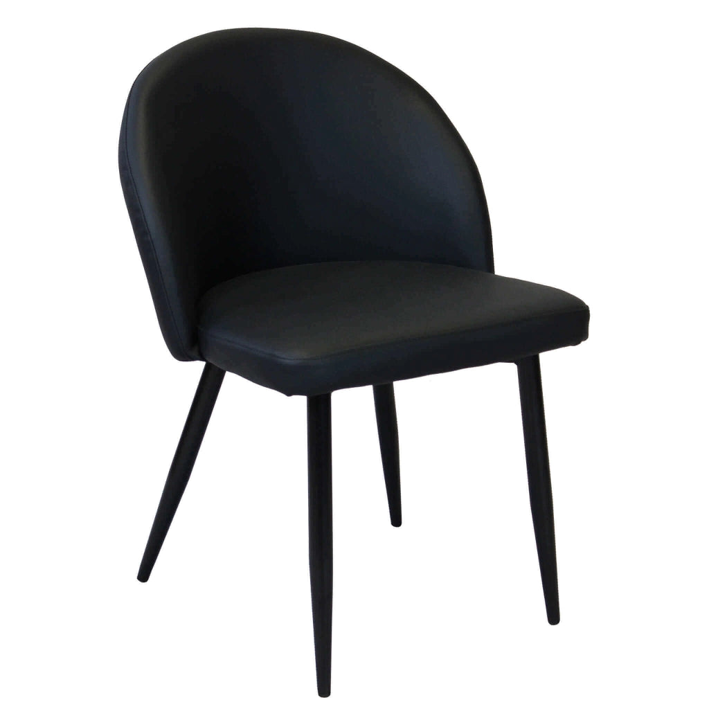 Poltrona per Sala da Pranzo in Ecopelle Metallo cm 44x47x78 - POO