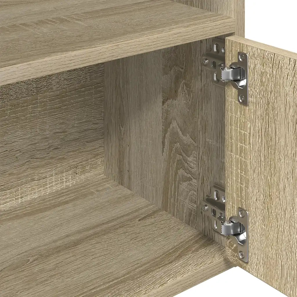 Libreria Rovere Sonoma 31x24x127 cm in Legno Multistrato 860348