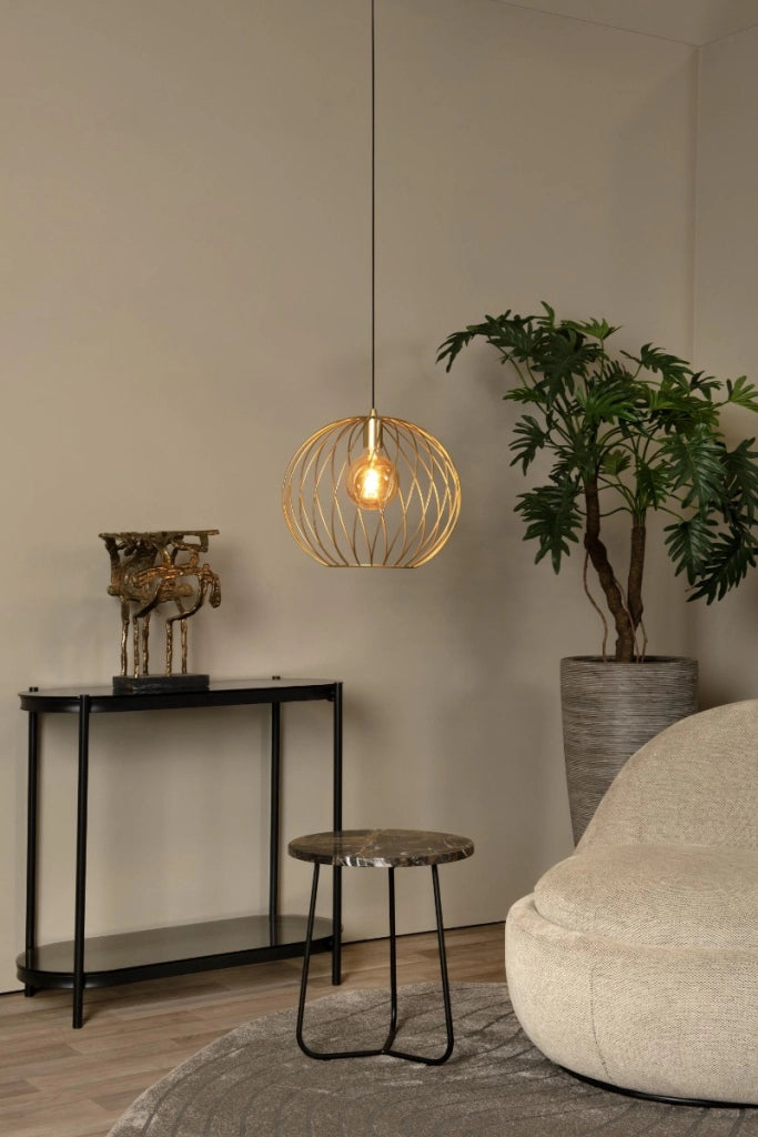 Lampada a sospensione Danza ottone Ø40cm E27 Lucide