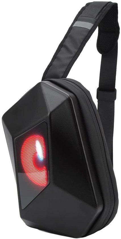 Borsa con Display LED - Impermeabile - Cinturino Regolabile - Spazio di Riposo - Batteria Ricaricabile - Schermo Alta Definizione - Borsa da Scuola