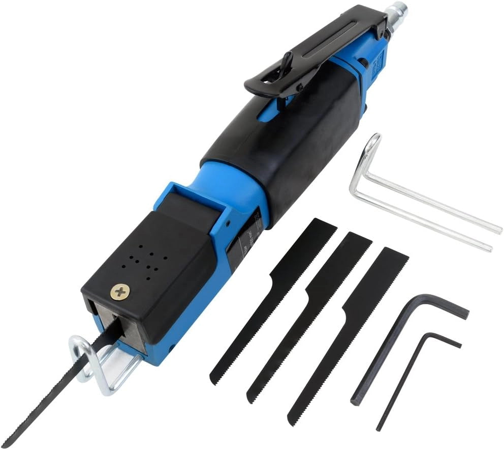 Avvolgitubo per Aria Compressa Tubo 10m 1/4' Sega a Gattuccio + 6 Lame 10.000 U/min