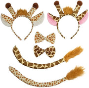 Costume per bambini con forma di giraffa - abito da animale - costume da cosplay - orecchie di giraffa - cintura per capelli con coda - festa di Halloween/Carnaval