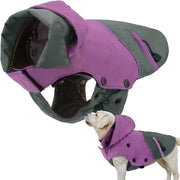 Giubbotto da Neve Riflettente Impermeabile per Cani Giubbotto da Vento Caldo con Piumino Removibile (XS Viola) per Cani