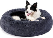 Letto a forma di donut morbido per cani XL/70 cm - Cuscino per animali lavabile per cani e gatti