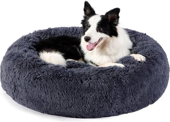 Letto a forma di donut morbido per cani XL/70 cm - Cuscino per animali lavabile per cani e gatti