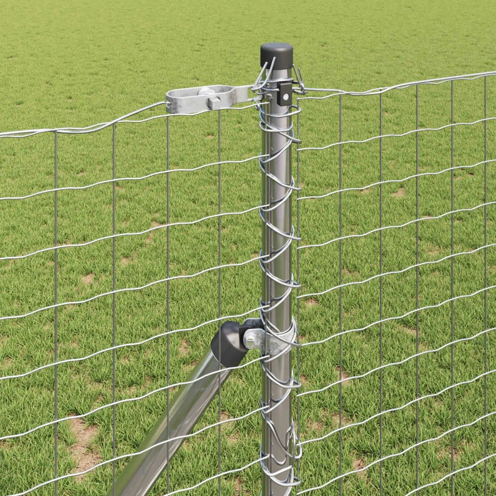 Palo della recinzione 2 pz Argento CFW9785797