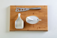 Kit Aperitivo Tagliere Legno Scuro 38,3x26,7x2,8 cm con Accessori