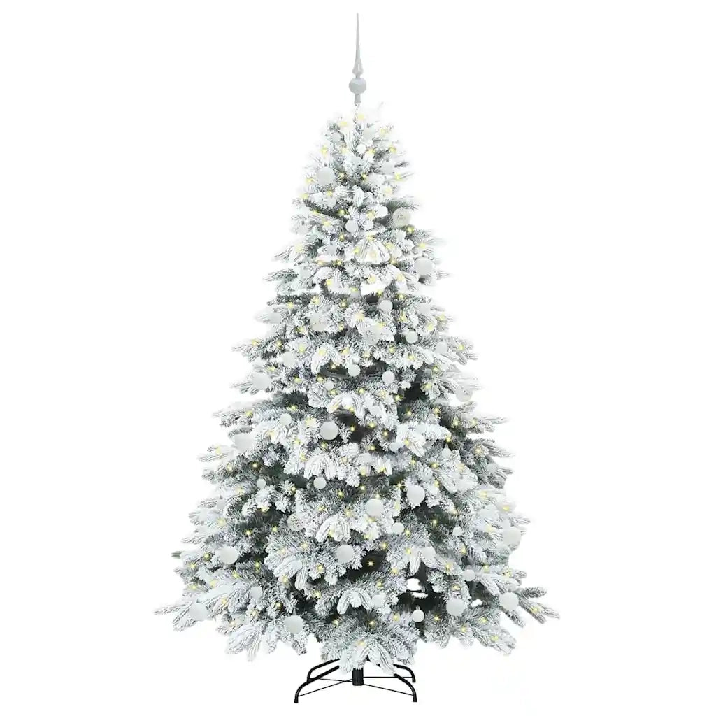 Albero di Natale artificiale con 300 LED Bianco 180 cm PE e PVC 3397617