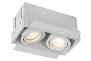 Lucide TRIMLESS faretto incasso doppio GU10 bianco orientabile