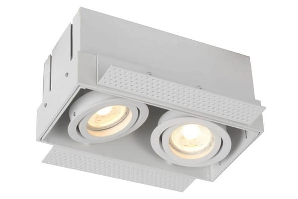 Lucide TRIMLESS faretto incasso doppio GU10 bianco orientabile