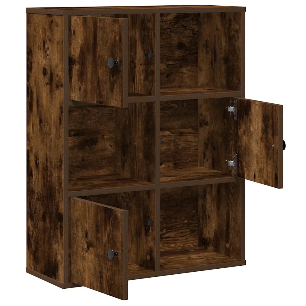 Libreria Rovere Fumo 60x24x76,5 cm in Legno Multistrato 860386