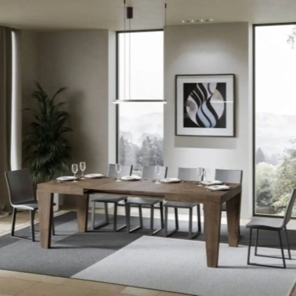 Tavolo allungabile 130/234x90 cm Spimbo colore noce