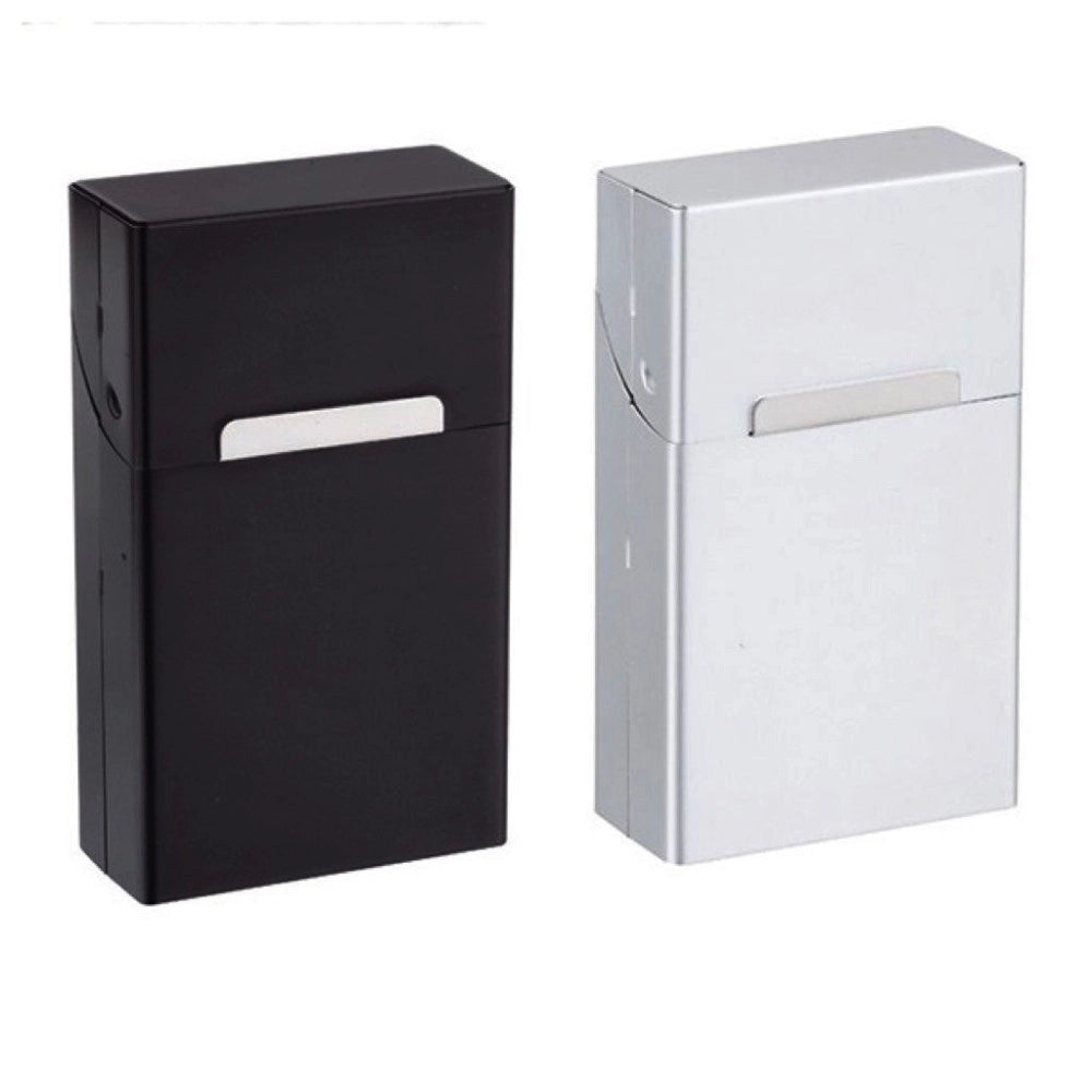 Trade Shop - Portasigarette In Alluminio Porta Pacchetto Sigarette Chiusura Magnetica Scatto -