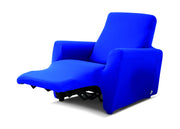 Copripoltrona Reclinabile Antimacchia Elasticizzata Genius Relax Lounge Tinta Unita - Poltrona - Blu 1002