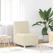 Divano Sedia senza Braccioli Crema 55 cm in Similpelle