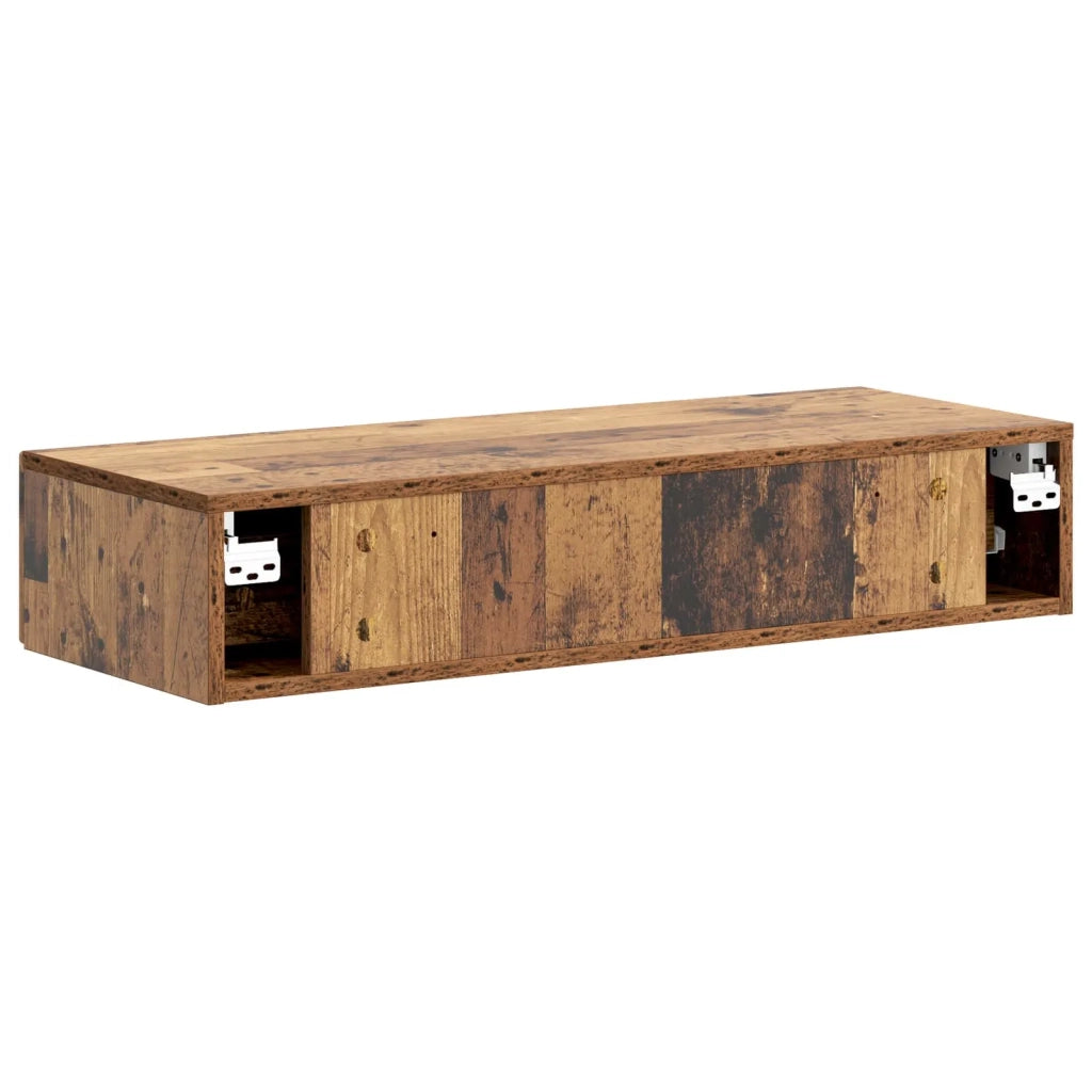 Tavolino da Parete Laterale Legno antico 87,5 x 34,5 x 17 cm 898673