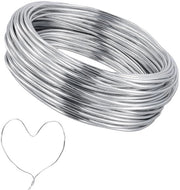 Fil di laccio 30 m - Filo di alluminio 3 mm - Filo flessibile - Filo decorativo - Lavorazione artigianale - Progetti creativi - Filo di alluminio