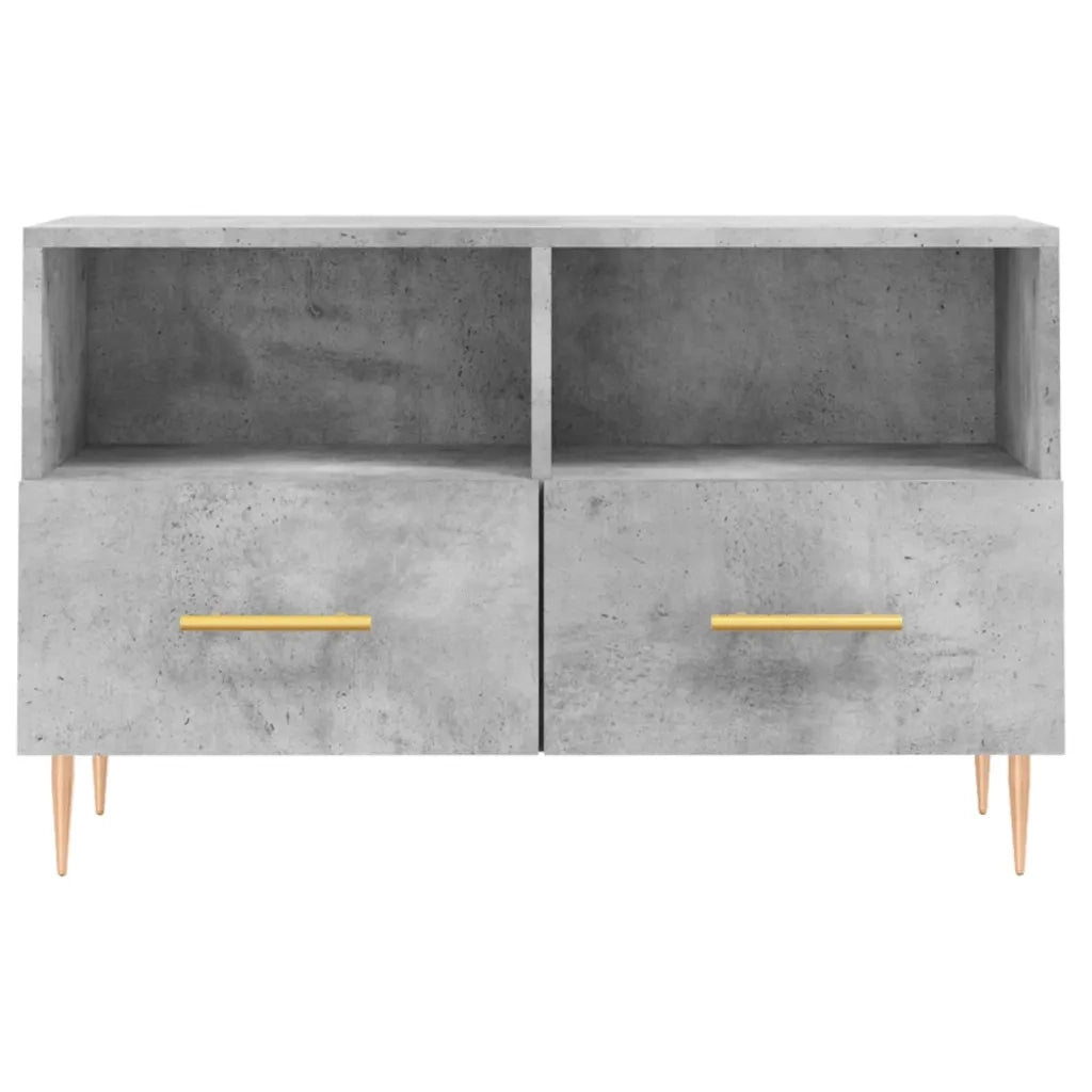 Mobile per TV Grigio Cemento 80x36x50 cm Legno Multistrato 828960