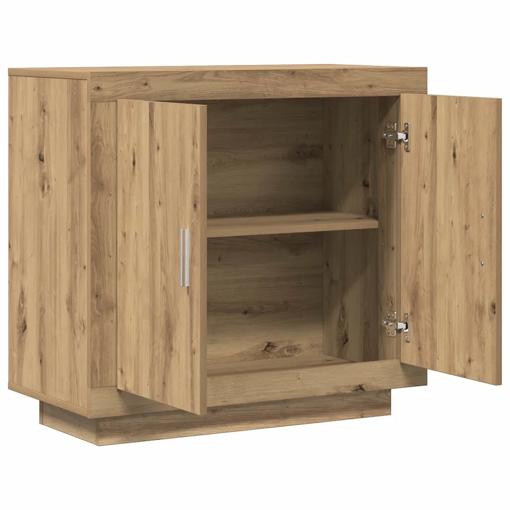 Credenza Rovere Artigianale 80x40x75 cm in Legno Multistrato 856863