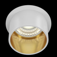 Faretto da incasso Downlight in Alluminio Reif Bianco con Oro