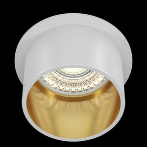 Faretto da incasso Downlight in Alluminio Reif Bianco con Oro