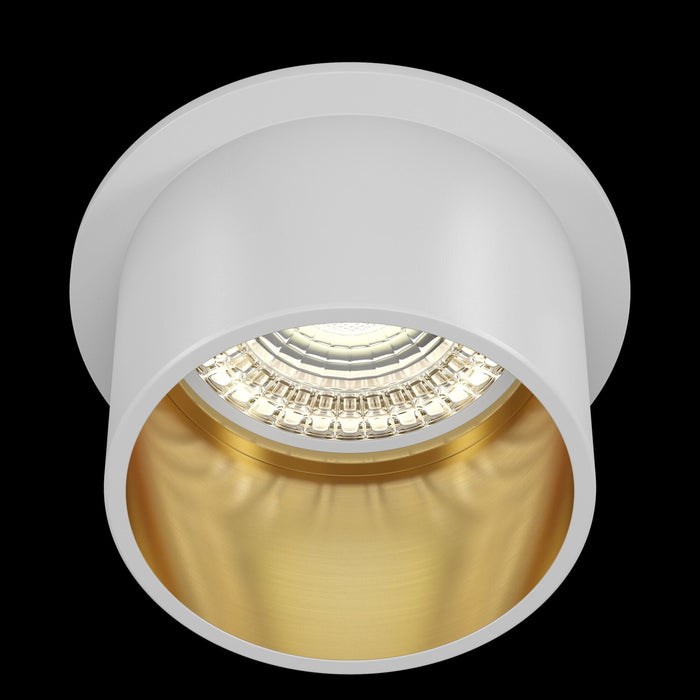 Faretto da incasso Downlight in Alluminio Reif Bianco con Oro