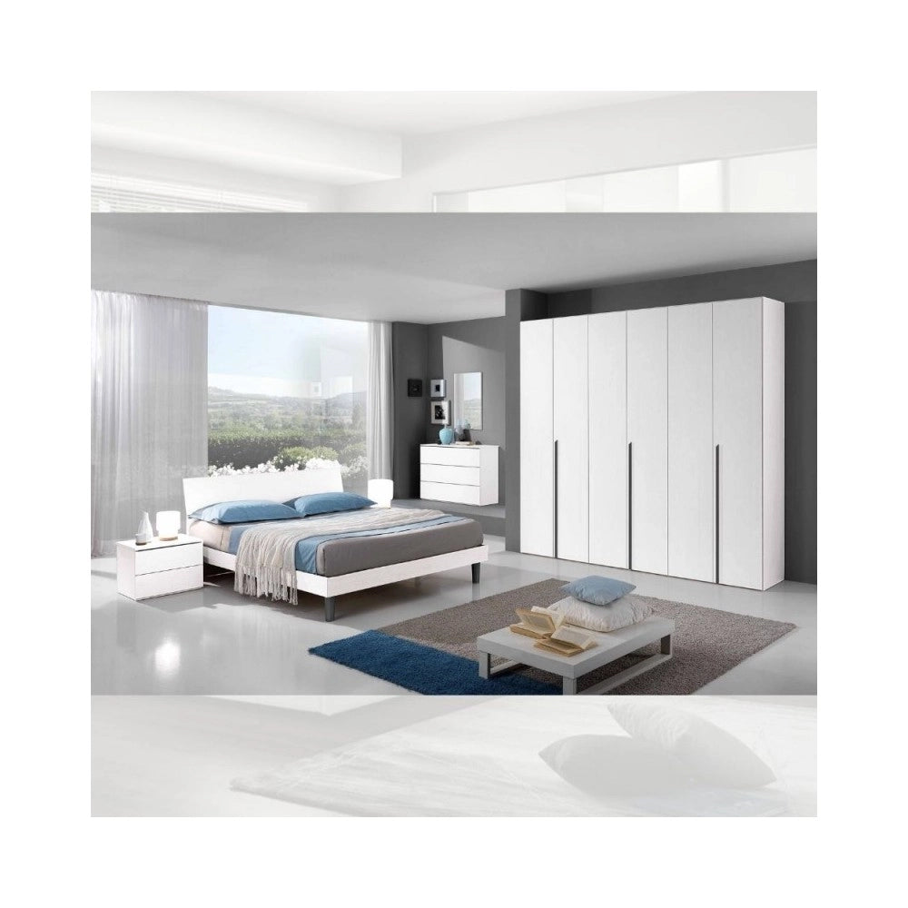 Comò 3 cassetti Manitoba colore bianco