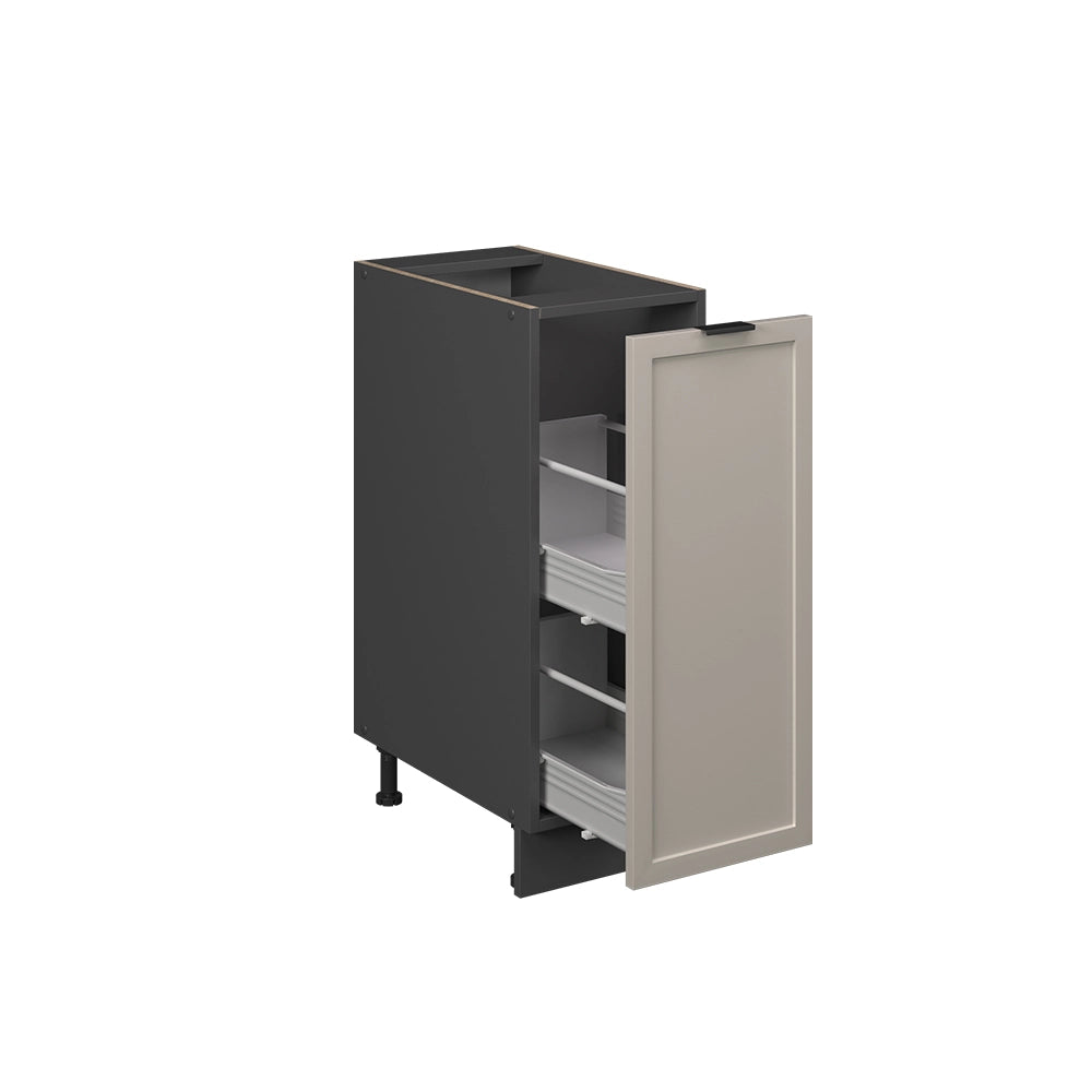 Armadio cucina dispensa alto Fame-Line GrigioBeige/Antracite 30 cm, PL Antracite Vicco