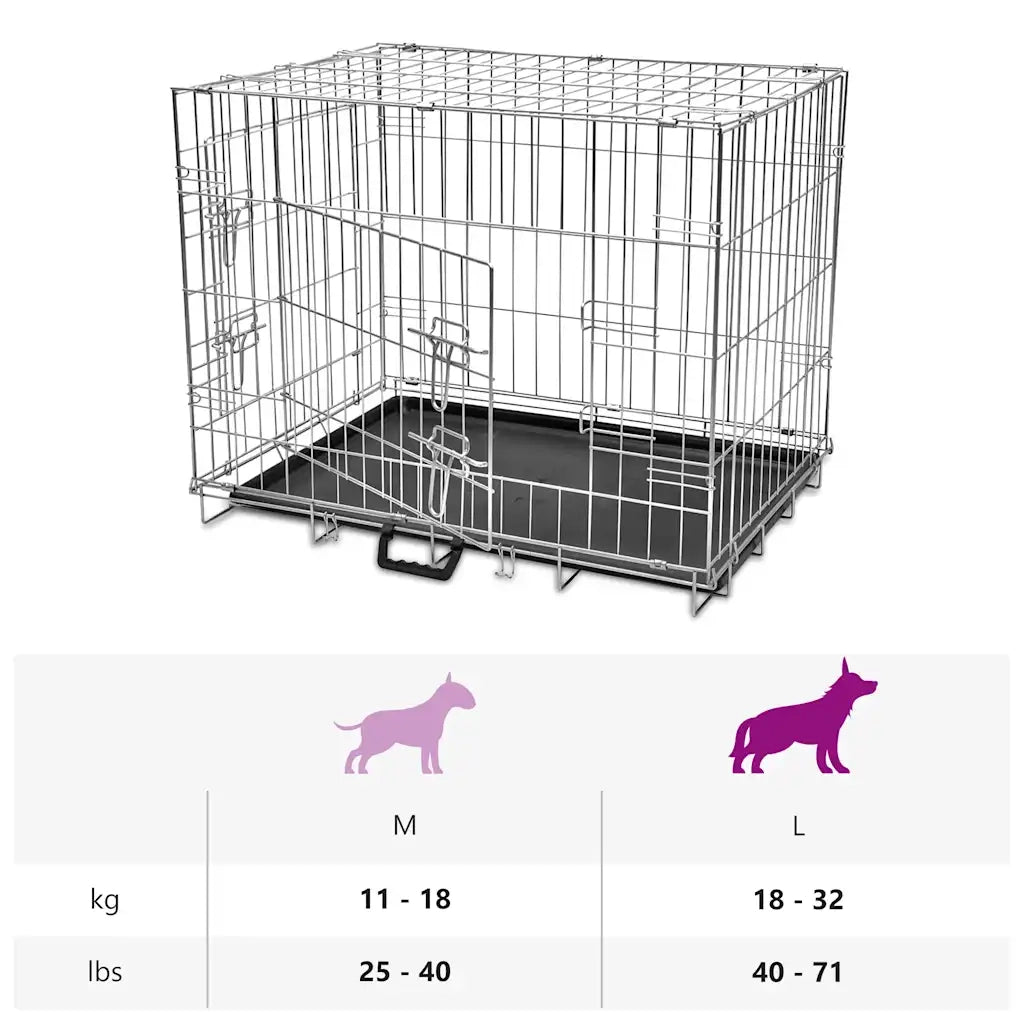 Gabbia di Trasporto Pieghevole per Cani L CFW1497653